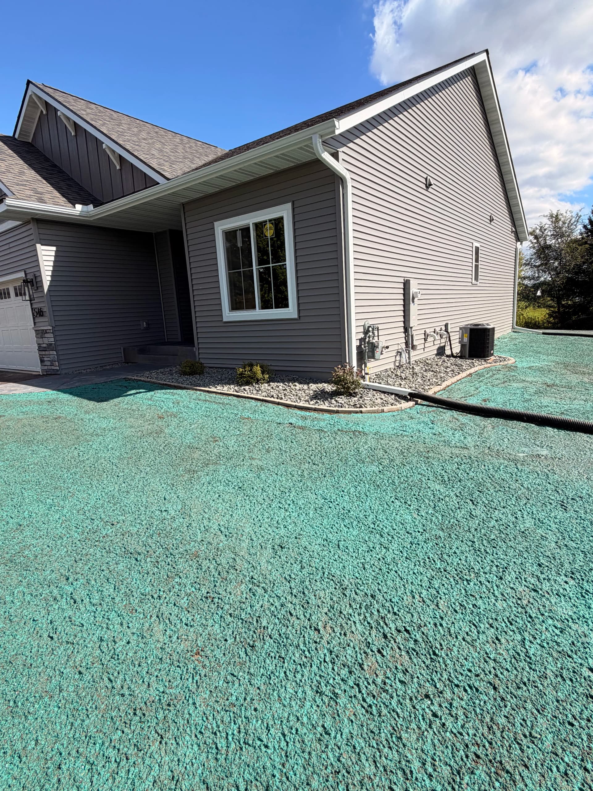 Gallery photos for New Construction Hydroseeding and Lawn Installation in Fall Creek: Image #2