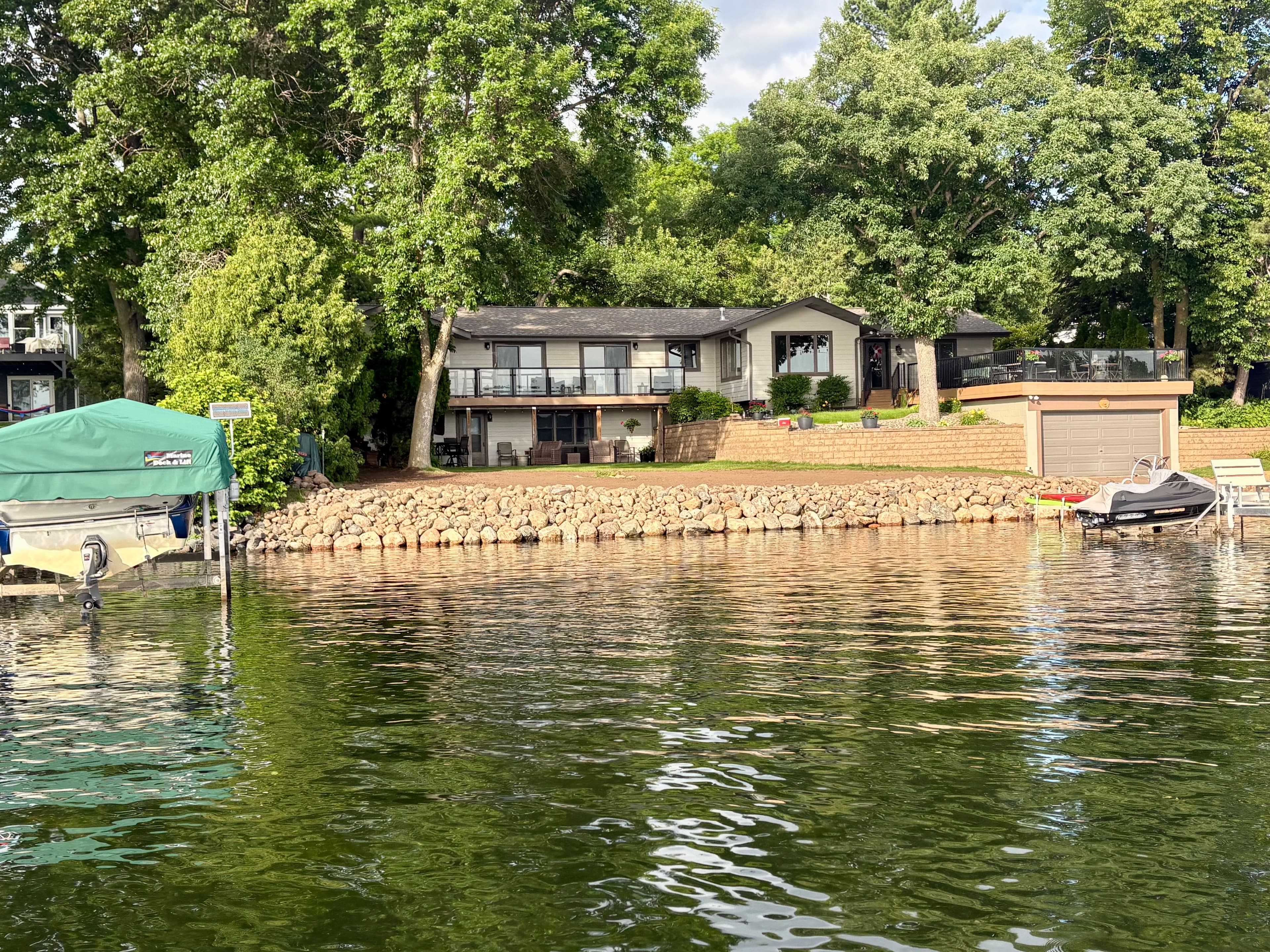 Project Lakefront Shoreline Restoration with Natural Boulders in Amory image