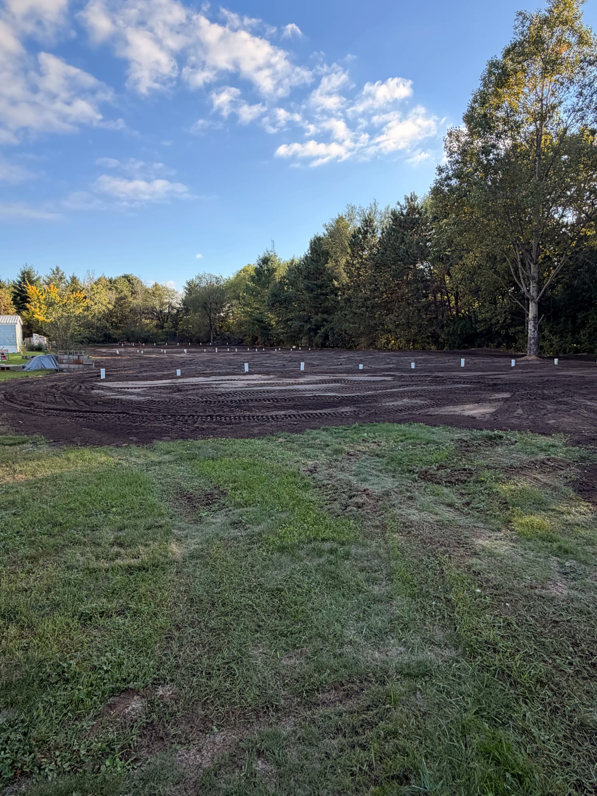 250 Yards of Screened Dirt and a Brand New Lawn Near Lake Wissota