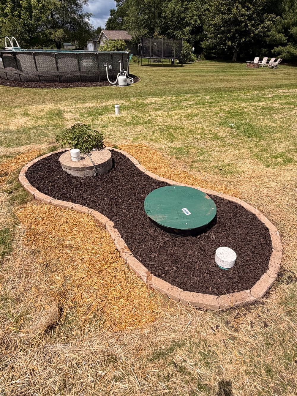 Mulch Bed, Edging, and Flagstone Path Repair in Lake Hallie