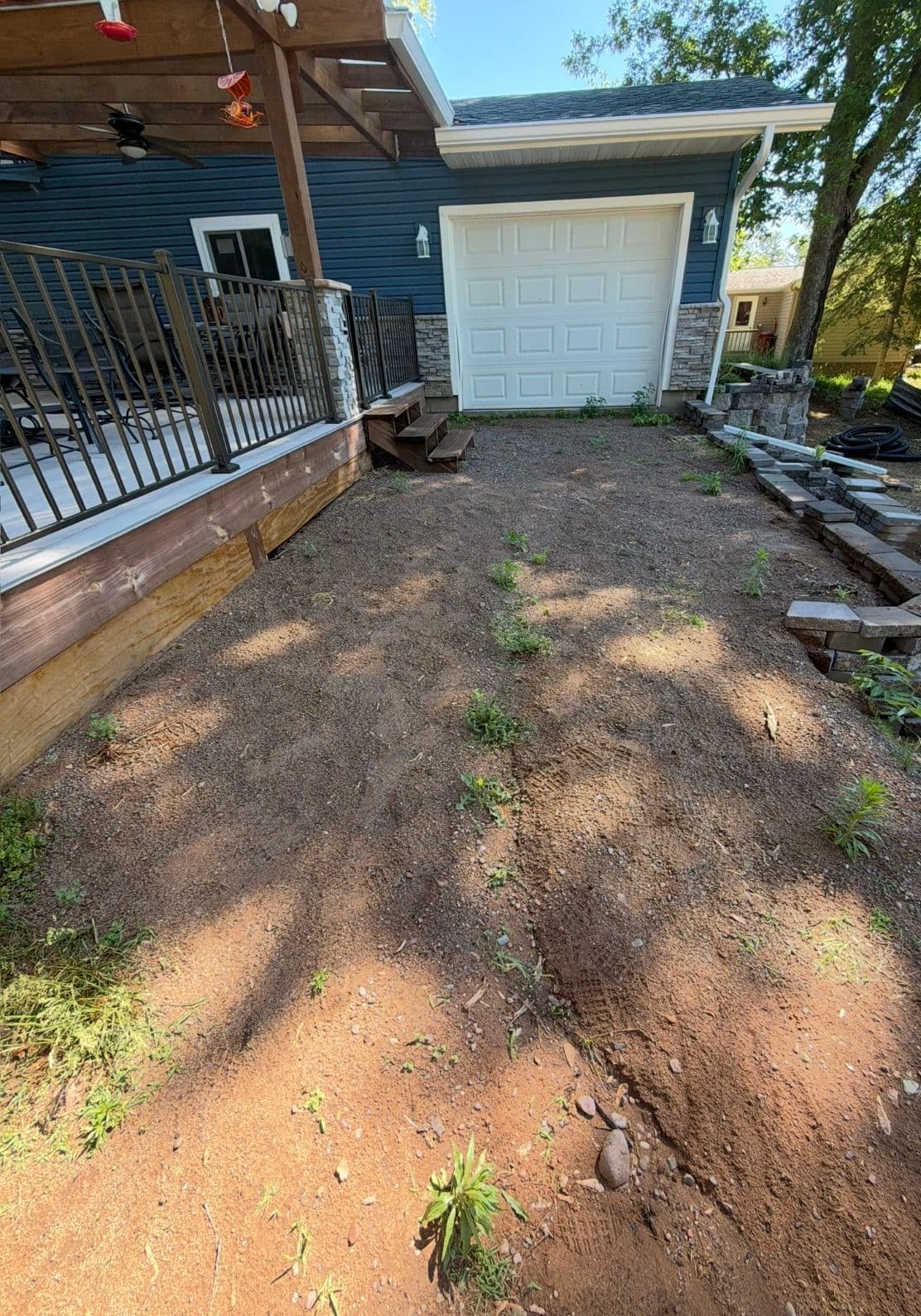 Gallery photos for Holcombe Hardscaping Rescue - Patios, Fire Pit, Walls and Full Backyard Rebuild: Image #3