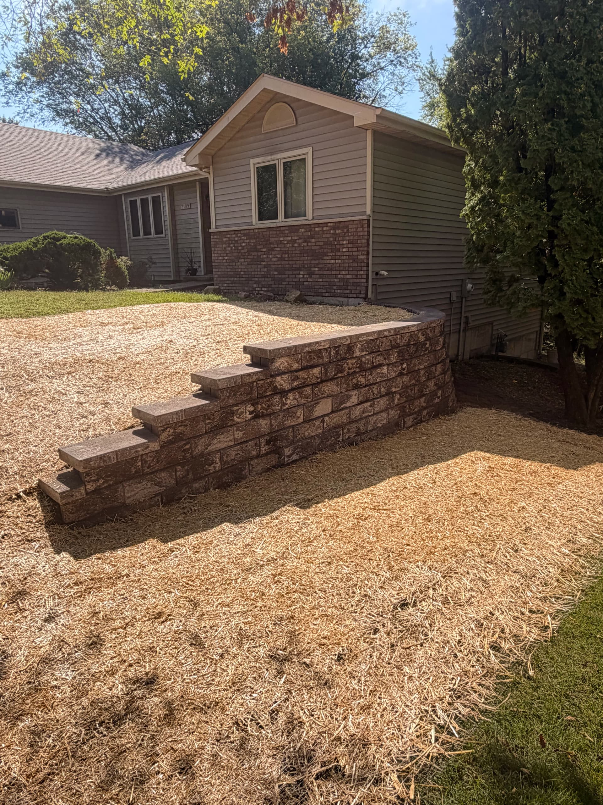 40-Foot Retaining Wall Replacement in Eau Claire image
