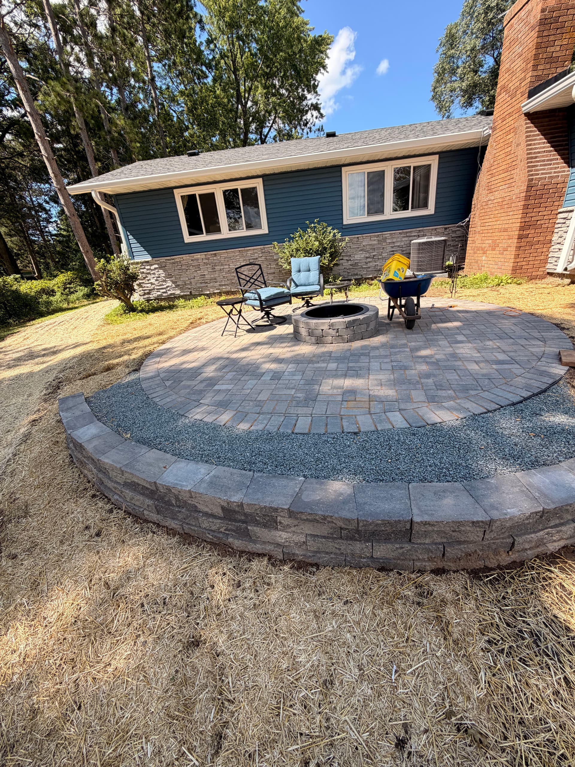 Gallery photos for Holcombe Hardscaping Rescue - Patios, Fire Pit, Walls and Full Backyard Rebuild: Image #6