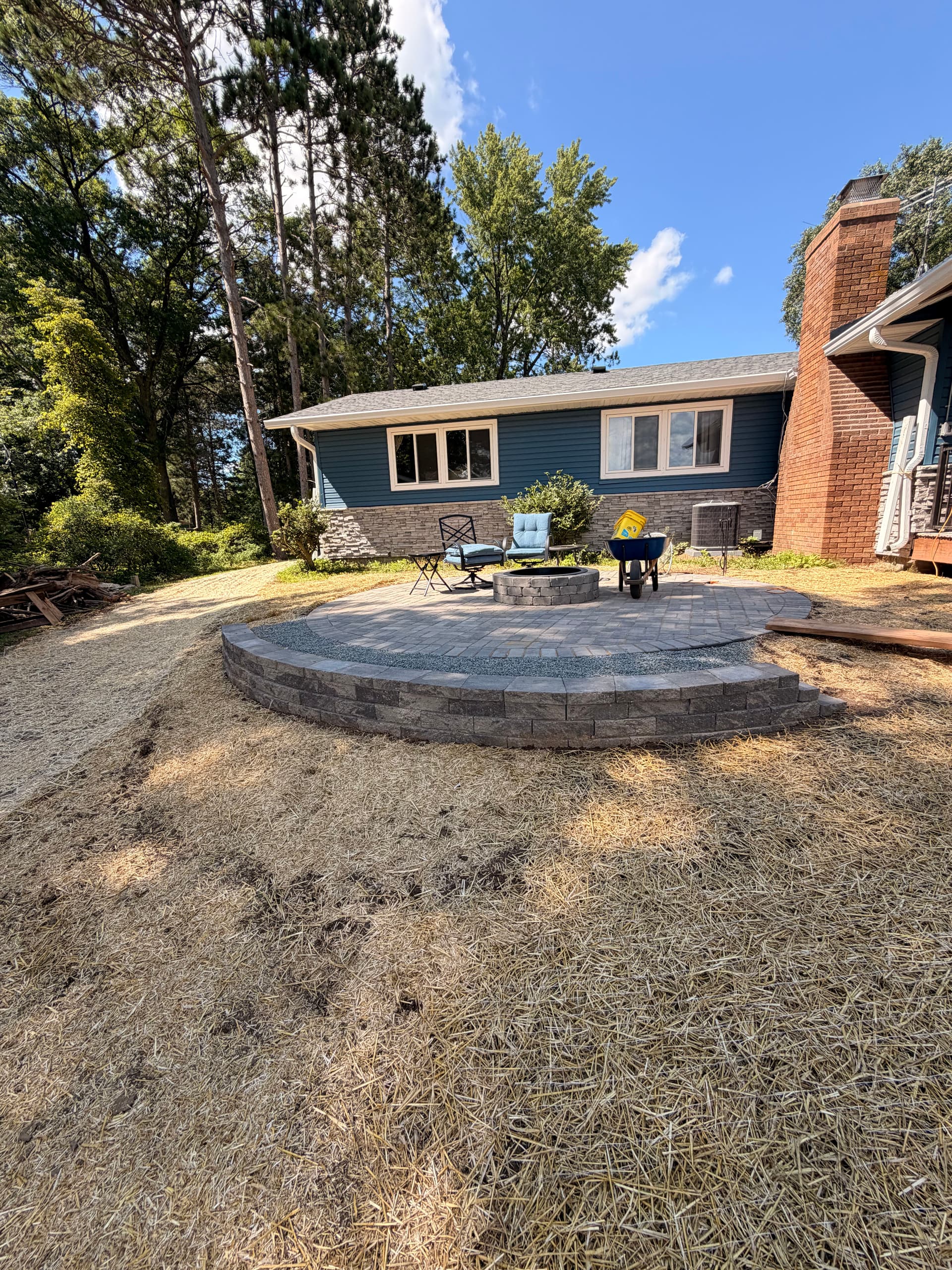 Gallery photos for Holcombe Hardscaping Rescue - Patios, Fire Pit, Walls and Full Backyard Rebuild: Image #5