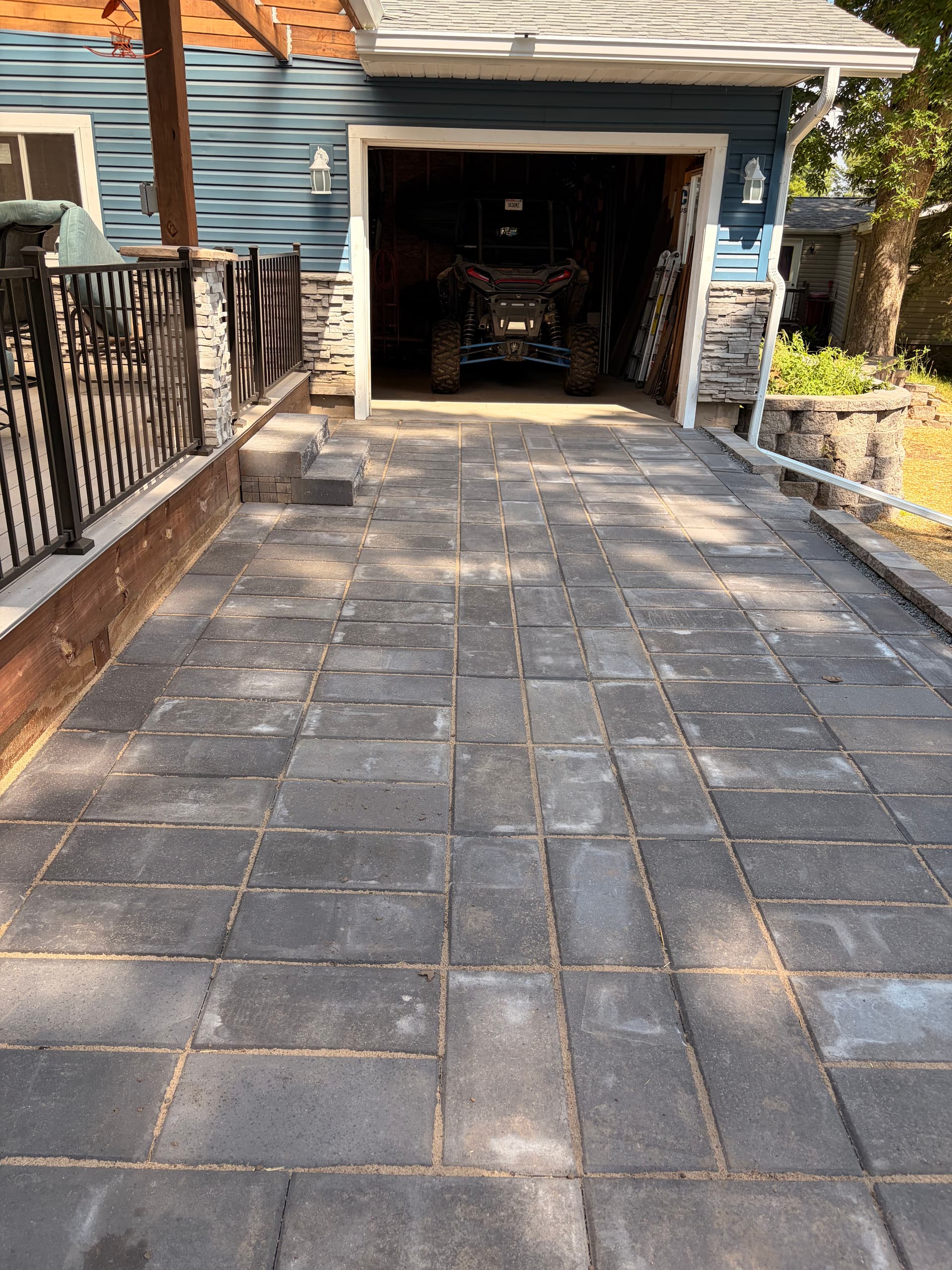 Gallery photos for Holcombe Hardscaping Rescue - Patios, Fire Pit, Walls and Full Backyard Rebuild: Image #2