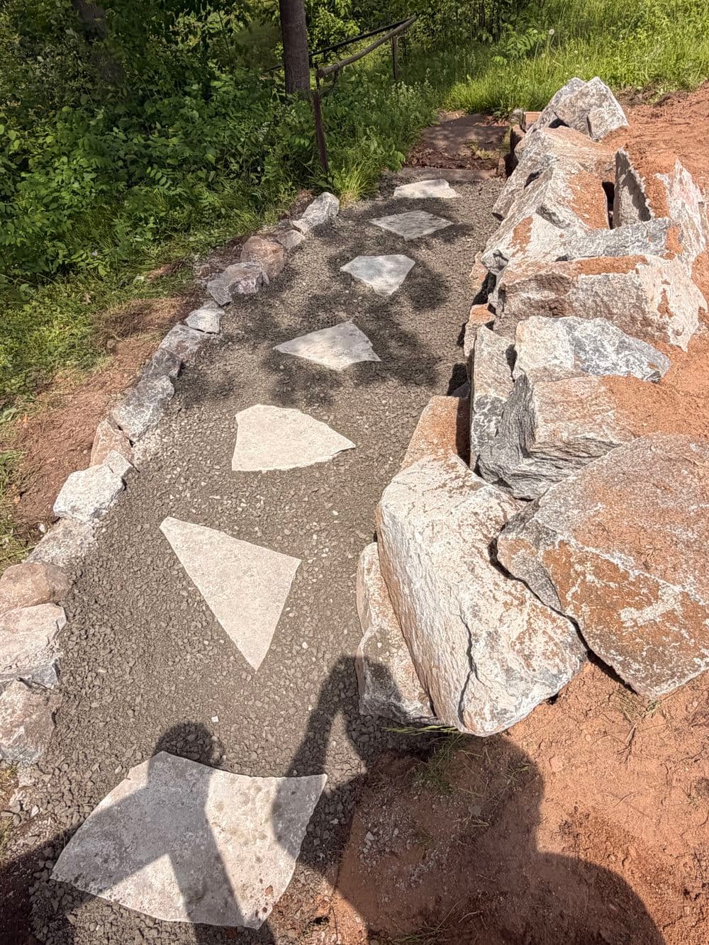 Gallery photos for Full Landscaping Overhaul with Boulder Walls and Gravel Driveway in Luck, WI: Image #8