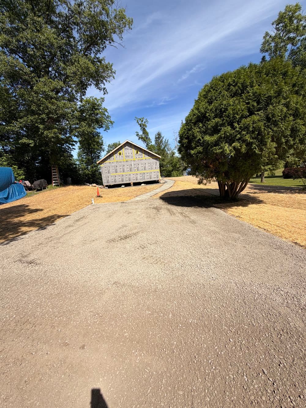 Gallery photos for Full Landscaping Overhaul with Boulder Walls and Gravel Driveway in Luck, WI: Image #11