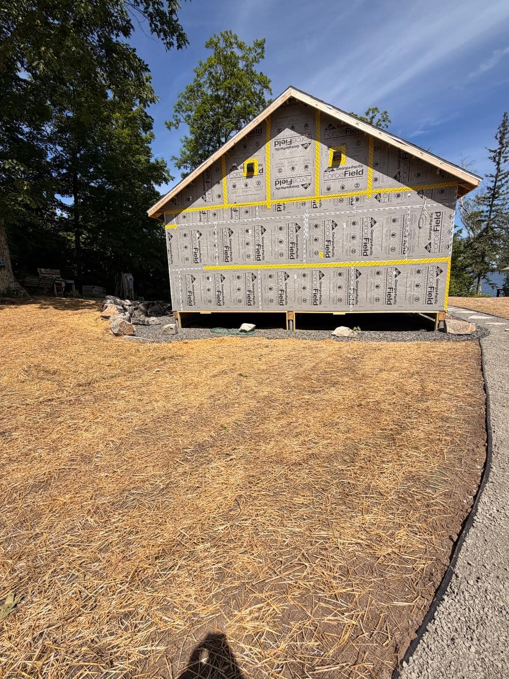 Gallery photos for Full Landscaping Overhaul with Boulder Walls and Gravel Driveway in Luck, WI: Image #12