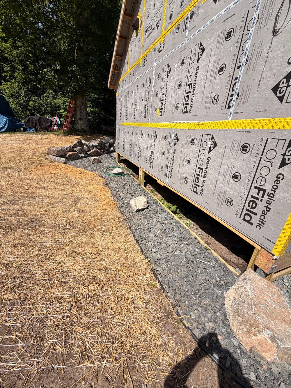 Gallery photos for Full Landscaping Overhaul with Boulder Walls and Gravel Driveway in Luck, WI: Image #13